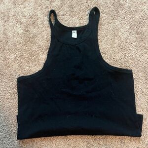 black high cut full length tank